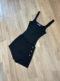 Image 1 of Black wrap skort 