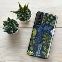 Image 21 of Art Nouveau Inspired Blue Boho Floral Tough case for Samsung®