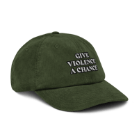 Image 17 of Give violence a chance Corduroy hat