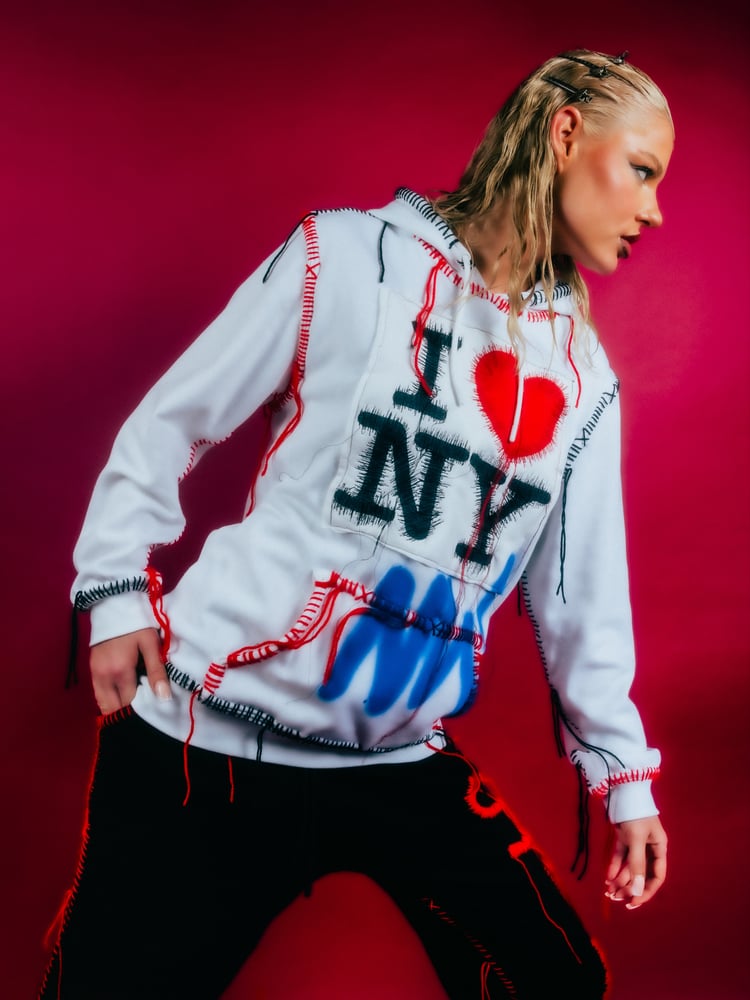 Image of I <3 NY NEW WAVE HOODIE 