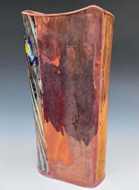 Image 3 of “Iris” Flambé lustre vase