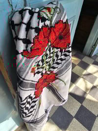 Image 2 of Original Nabulsi Keffiyeh - hand stitched embroidery