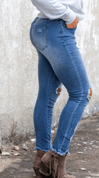 Image 2 of Now Look Here Distressed Jeans 