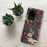 Image 15 of Boho Nature Cottagecore Inspired White Rabbits Among Berries Tough case for Samsung®