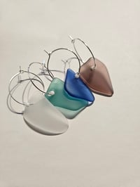 Image 1 of seaglass wine charms