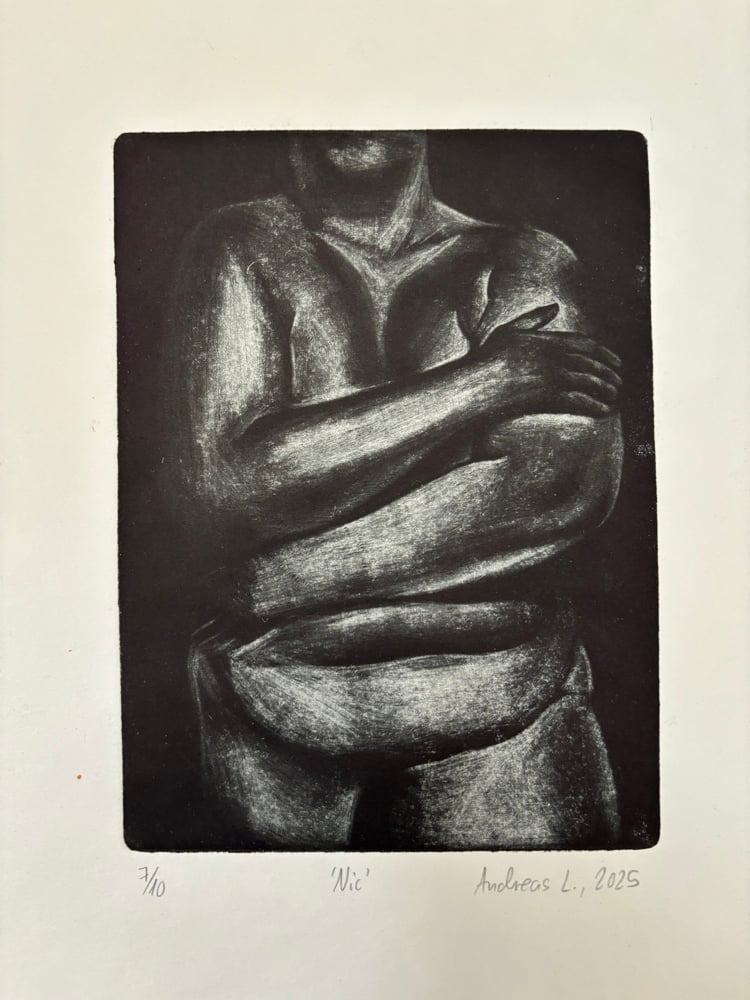 Image of Nic (mezzotint)