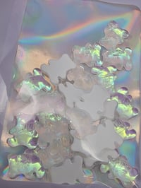Image 2 of translucent bear  nail decoration