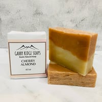 Image 1 of Cherry Almond Natural Rustic Handmade Rustic Soap