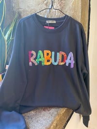 Image 4 of Suadoiro bordado a man. RABUDA letras cores. Talla M e talla L en stock.