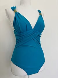 Image 2 of Vintage blue swimsuit // M 