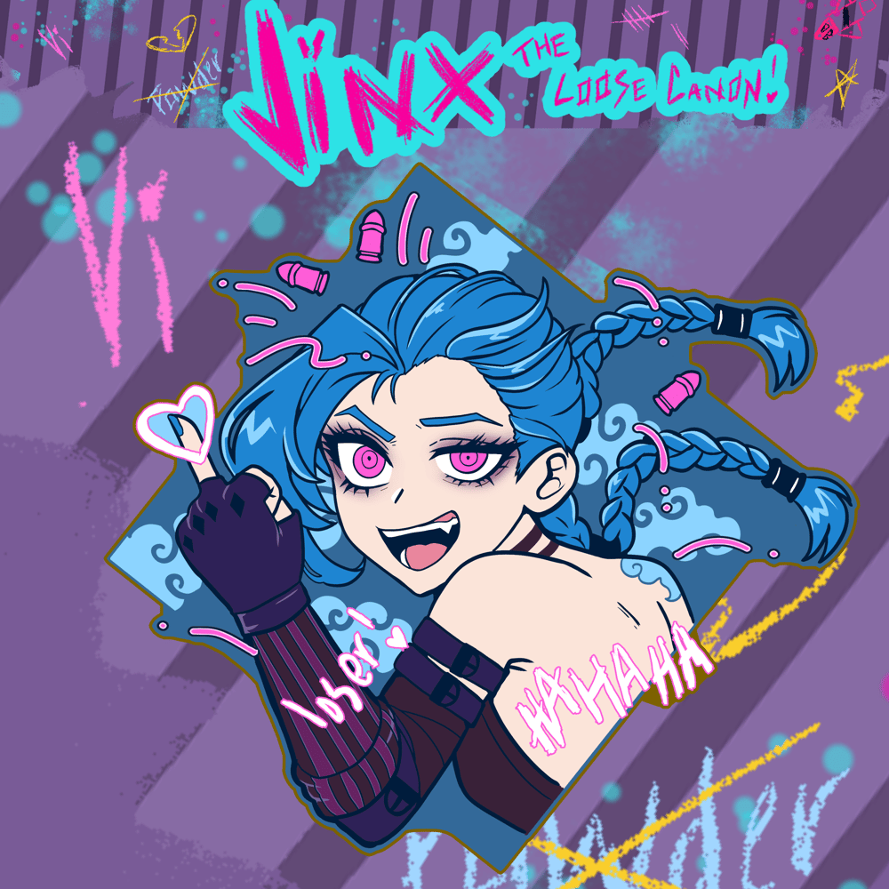 Image of Jinx: the Loose Cannon enamel pin