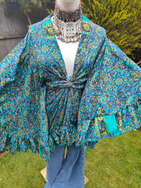 Image 5 of Amara Wrap dress - turquoise henna