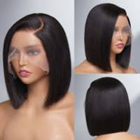 Image 2 of 12” HD Lace Frontal Bob Wigs (Color)