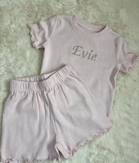 Ribbed Tee and Shorts Set 