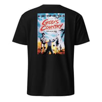 Image 4 of God's Country Logo & Poster Back Short-Sleeve Unisex T-Shirt