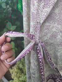 Image 7 of PEFKOS MAXI DRESS Cream maroon- Sise 10-18 uk copy