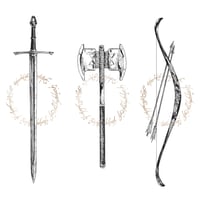 Image 1 of LOTR Weapon Selection 3 - Aragorn, Legolas, Gimli