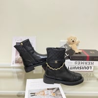 Image 6 of CC Chain Leather Boots