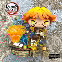 Image 3 of Zenitsu Flaming Thunder God with LED Lights with 6” Custom Box