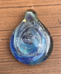 Image 4 of Silver Blue Teardrop Pendant 