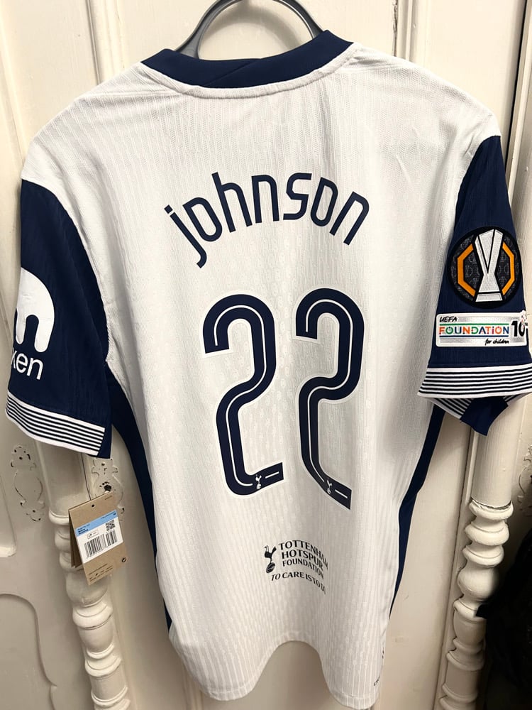 Image of PRE ORDER: Tottenham Hotspur “JOHNSON 22” Vaporknit 2024/25 Home Europa Final Shirt,   M