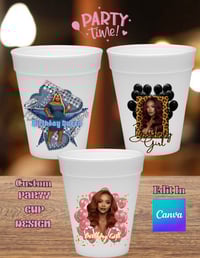 Image 3 of Custom Birthday Styrofoam Cups