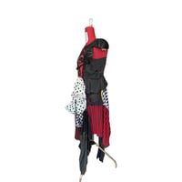 Image 3 of "Eat the Rich" Upcycled Punk Maxi Dress – One of a Kind