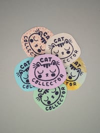 Image 1 of Cat Collector small fabric iron-on patch