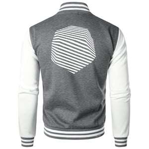 Image of Get Use 2 It Varsity Baseball Jacket (Grey)