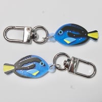 Blue Tang Mini Frosted Acrylic Charm