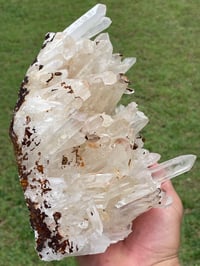 Image 12 of Quartz Crystal Points Cluster With Iron Inclusions #1396