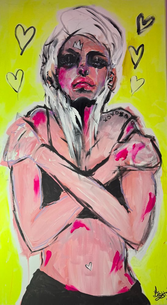 Image of Armor Amor Original Painting