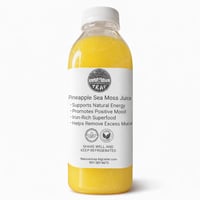 Pineapple Sea Moss Juice (6-Pack, 16oz Bottles)