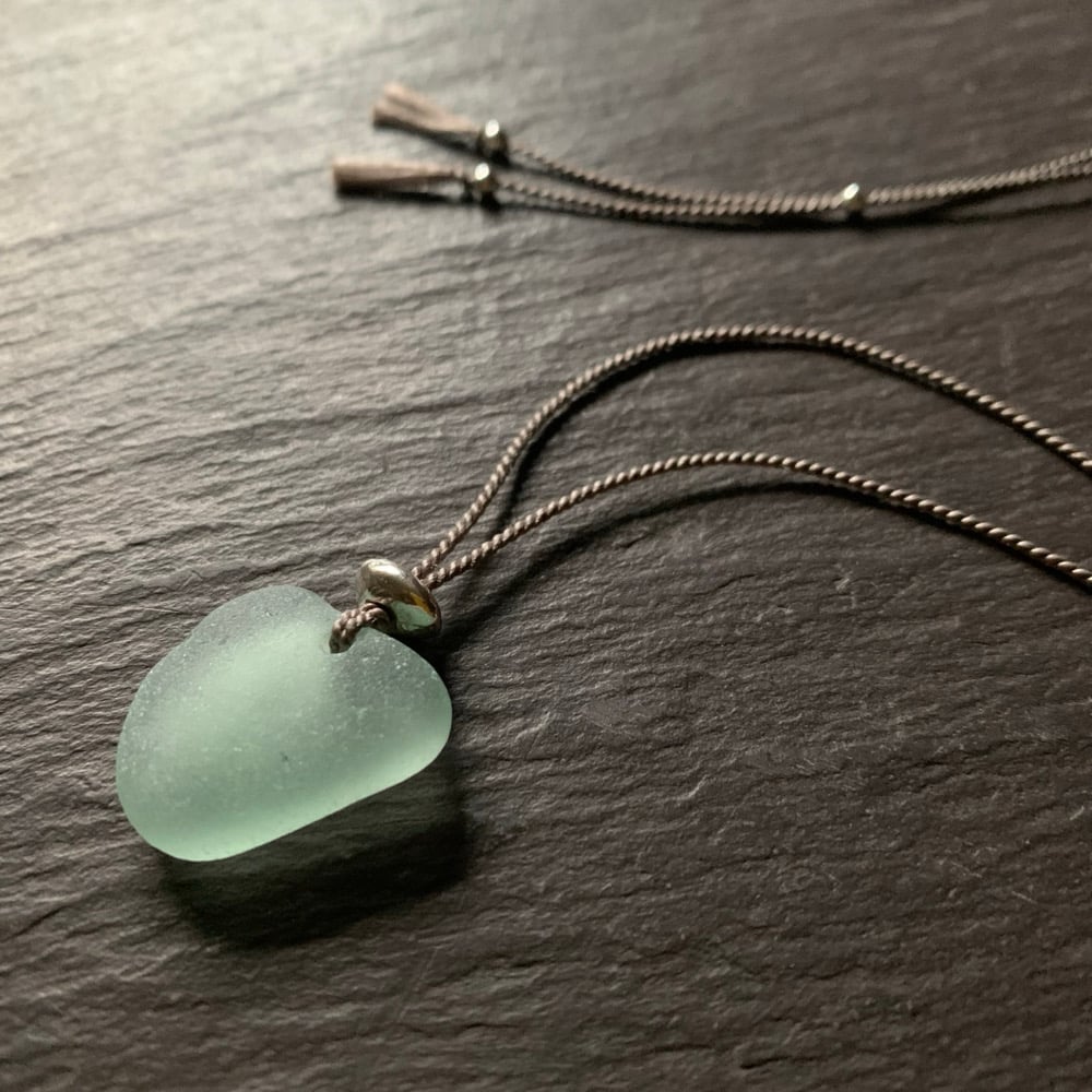Image of Pale aqua sea glass necklace - Suffolk