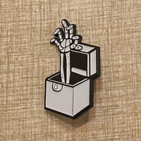 Image 4 of NO THING Glow-in-the-Dark 2" Enamel Pin! Addams Family Tribute