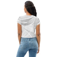 Image 4 of beYOUtiful Melt All-Over Print Crop Tee