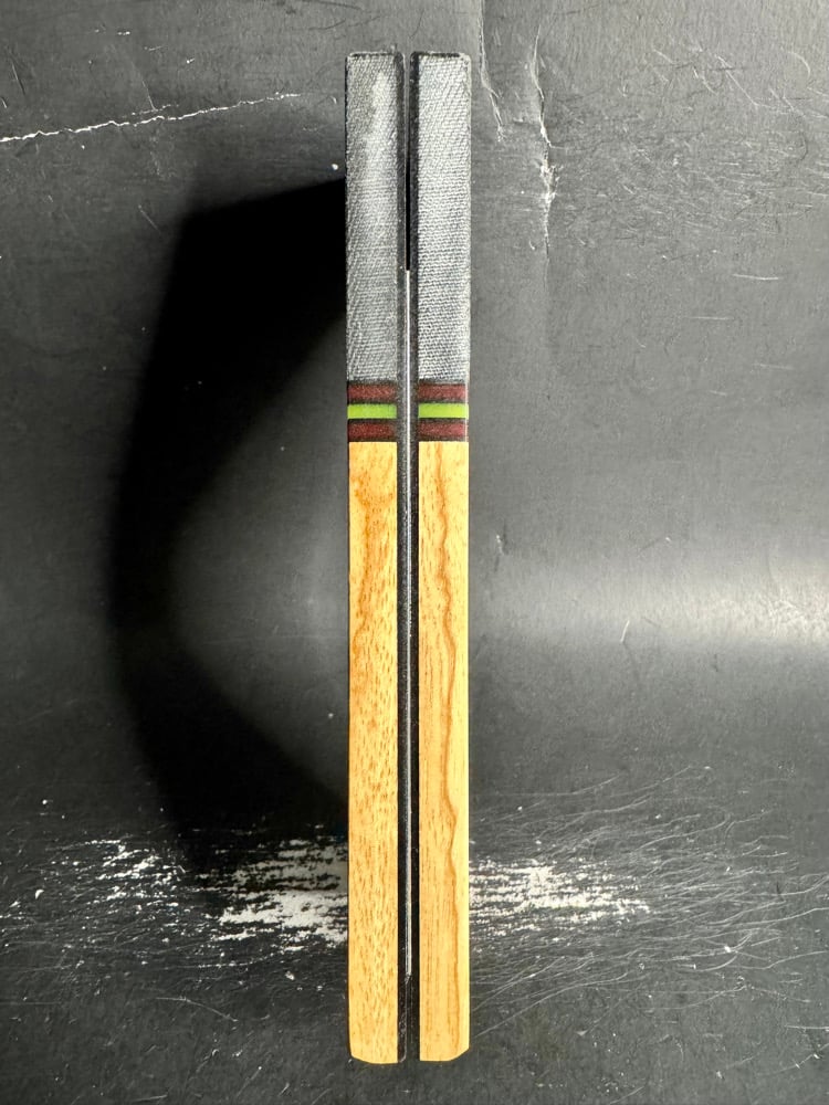 Image of G-carta Micarta & Spalted Tamarind GLOW Segmented Knife Scales