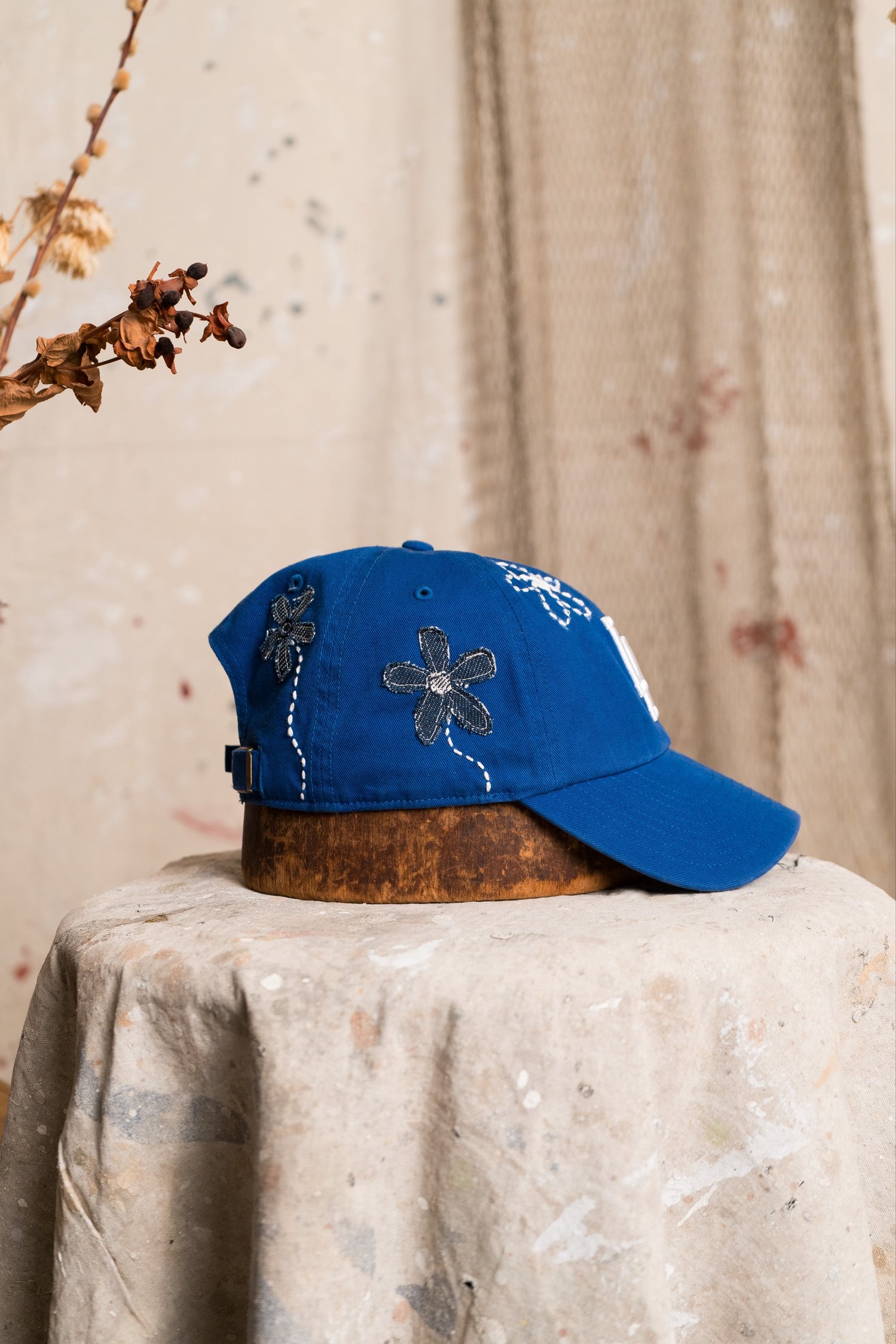 Image of Indigo Dodgers cap 