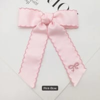 Image 2 of Moonstitch embroidered bow