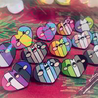 Image 2 of Pride Heart Hard Enamel Pins