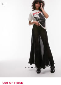 Image 2 of TOP SHOP  see thru maxi skirt size 4 (aka small) sold out everywhere online! Just one here! 