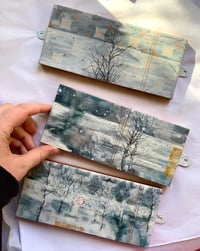 Image 2 of "Life Ring in the Forest" Original Painting on patterned tile