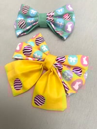 Image 2 of Easter Eggs Handprinted Sailor Bows / Bow Ties
