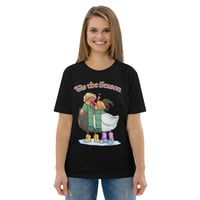 Image 1 of Holiday Snow Chickens T-Shirt