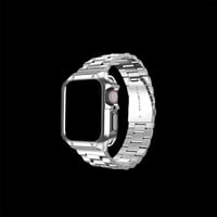 Image 3 of Apple Watch Stainless Steel Band w/Industrial Style Face Cover