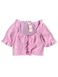 Image 1 of Sweetheart Pink Gypsy Blouse 12