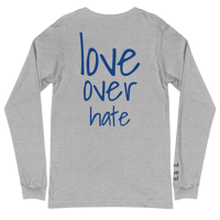 Image 4 of Love Over Hate Long Sleeve Tee