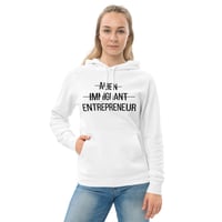 Women's Unisex kangaroo pocket hoodie - White