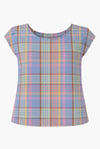 Spring Check T Top sizes 8-20 with Free postage 
