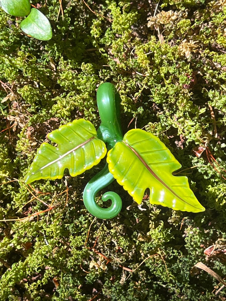 Image of Double Cut Leaf Pendant